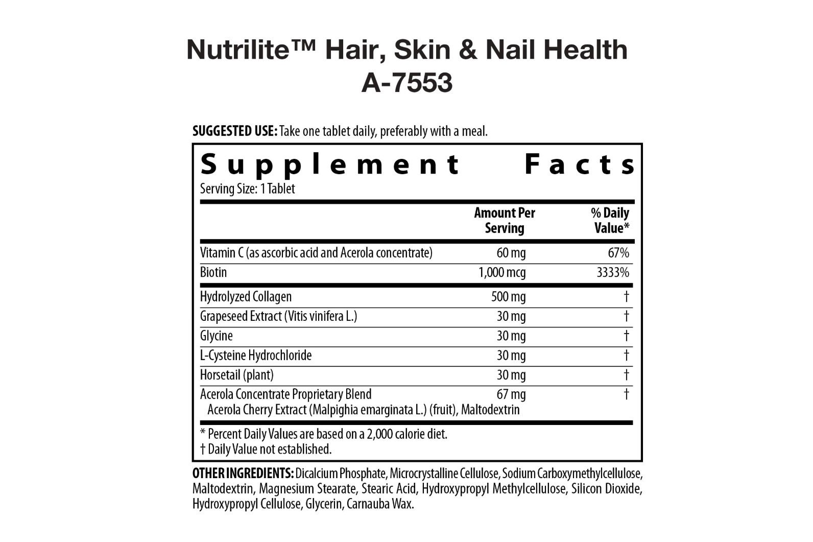 Nutrilite™ Hair, Skin & Nail Health – Care Valley